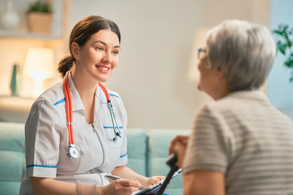 A care team reviewing a patient chart together